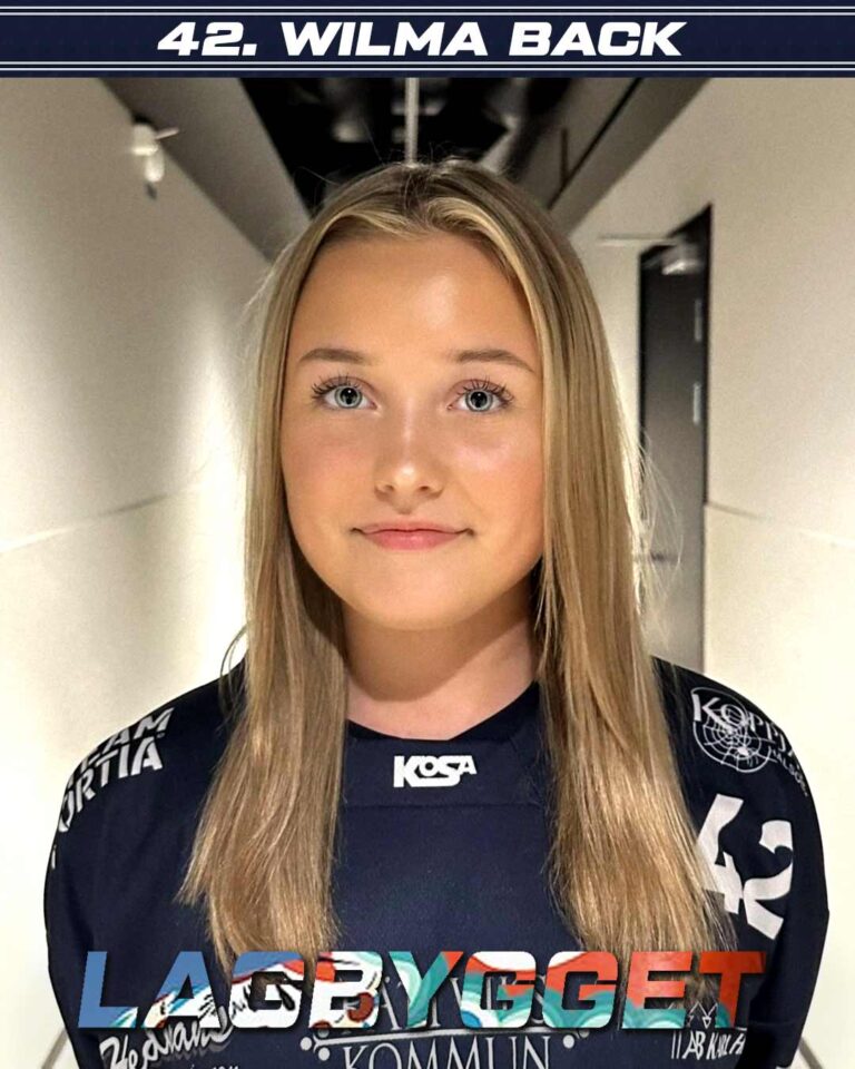 Wilma Back har skrivit på